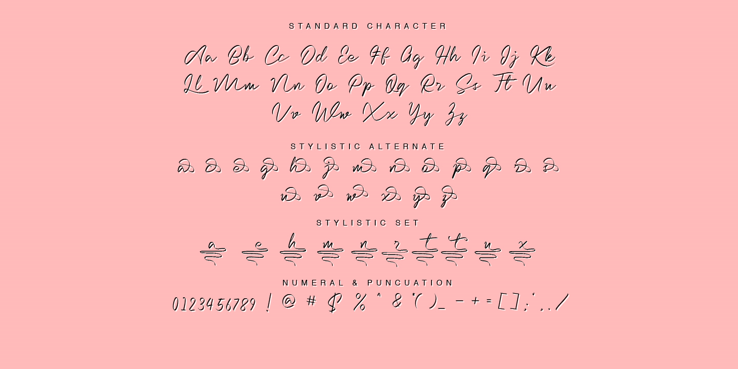 Пример шрифта Dantalia Regular